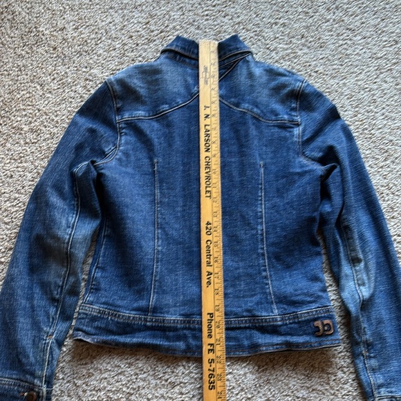 Joe’s Jeans Vintage Retro Women’s Denim Jacket Rocker Hippie Made in USA Sz S - Picture 13 of 13
